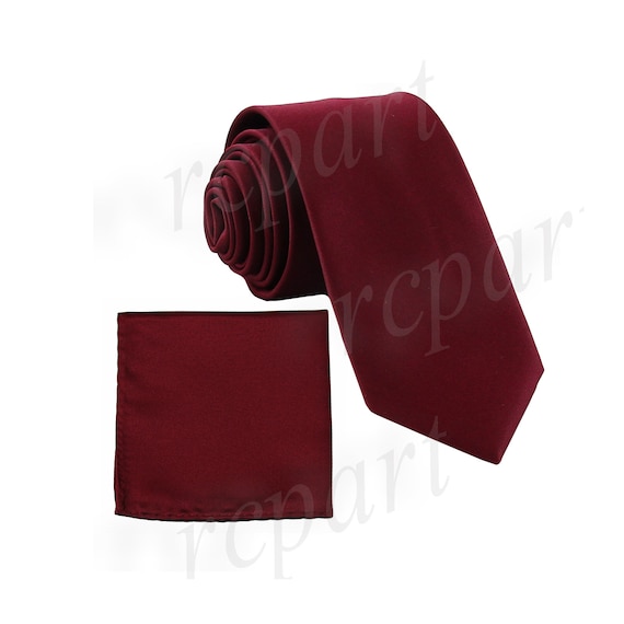 New Polyester Men/'s 1.5/" skinny Neck Tie only solid formal wedding work red