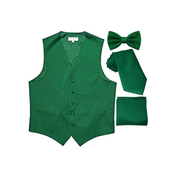 for Formal Occasions New Slim Fit Men/'s Solid Aqua Green Polyester Tuxedo Vest Waistcoat Only