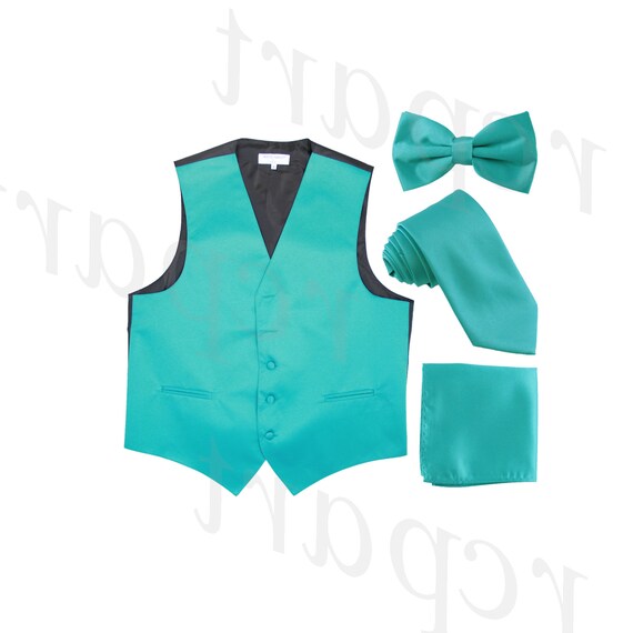 New Men/'s Solid Tuxedo Vest Waistcoat /& Self-tie Bowtie Set Royal Blue