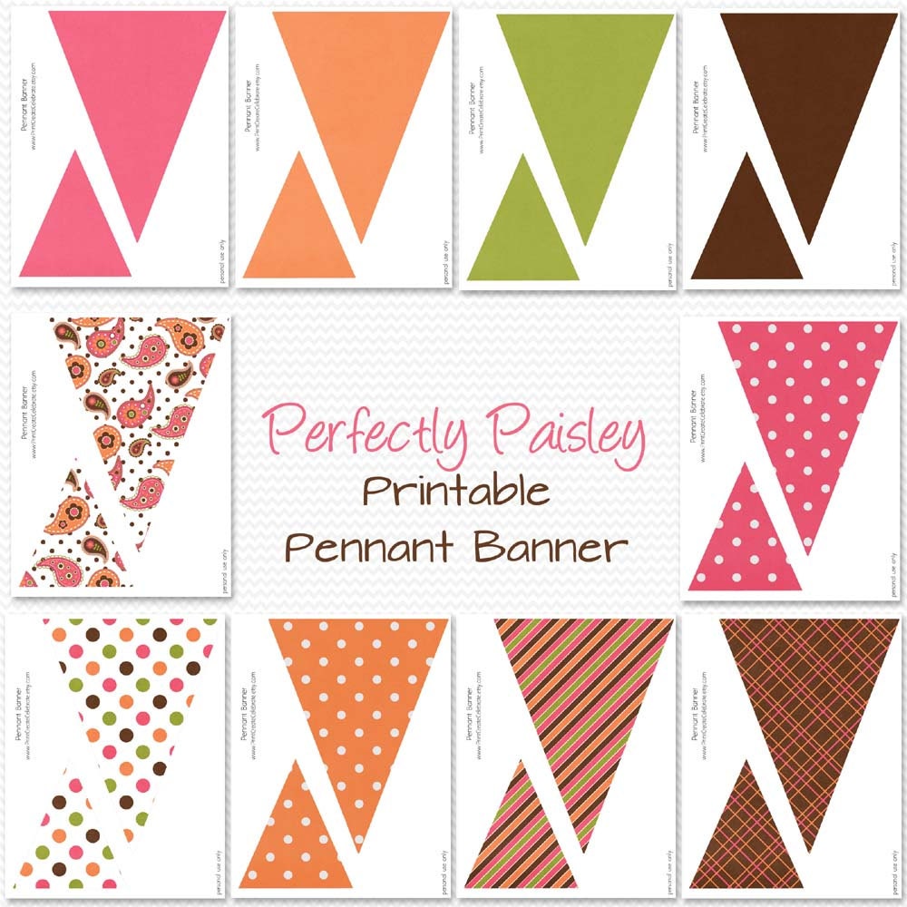 Girl's Pennant Banner Summer Birthday Party Decor Etsy
