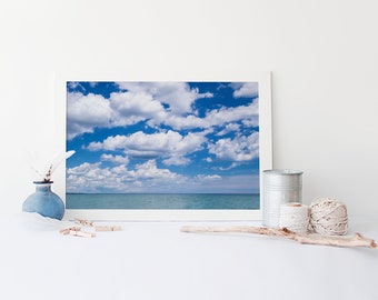 Lake Erie Peaceful Wall Art - Canadian Landscape Photography, Great Lakes Art, Cloud Art Print - Large Wall Art Sizes Available