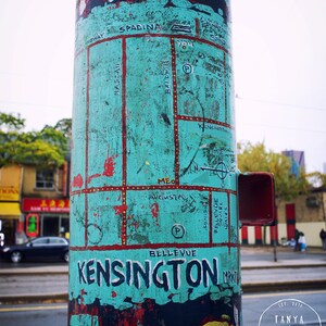 Toronto Photography Kensington Market Map Chinatown Spadina Avenue Toronto Art, Street Art Small and Large Wall Art Prints Available image 2