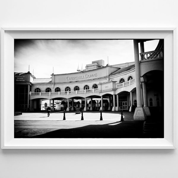 Churchill Downs Kentucky Derby Art Print - Louisville Kentucky Black and White Photography - Small and Large Wall Art Prints Available