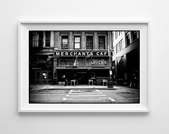 Seattle Art Pioneer Square Black and White Architecture Photograph, Architectural Art - Small and Large Wall Art Prints Available