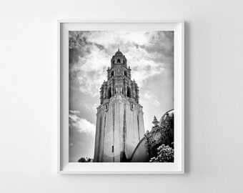 San Diego Art Balboa Park Museum of Man Black and White Photograph - Large Wall Art Prints Available