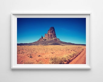 Arizona Southwestern Decor Desert Photography - Monument Valley Agathla Peak, Southwest Decor - Small and Oversized Art Prints Available