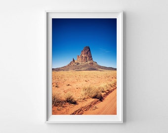 Arizona Desert Photography - Southwest Decor, Desert Print, Orange Home Decor - Vertical Wall Art - Small and Large Wall Art Sizes Available
