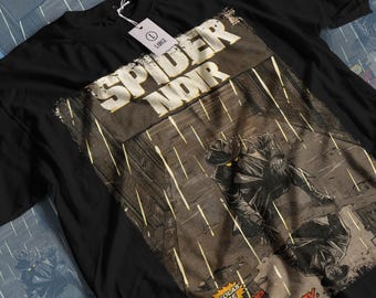 Nicolas Cage Spider Noir Movie T-shirt: Vintage Superhero Movie Unisex Graphic Tee