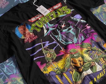 Vintage Turtles Movie T-shirt: 90s Cartoon Graphic Tee
