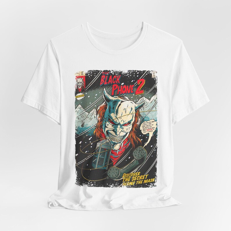 The Black Phone 2 T-Shirt: Vintage Horror Movie Graphic Tee image 3