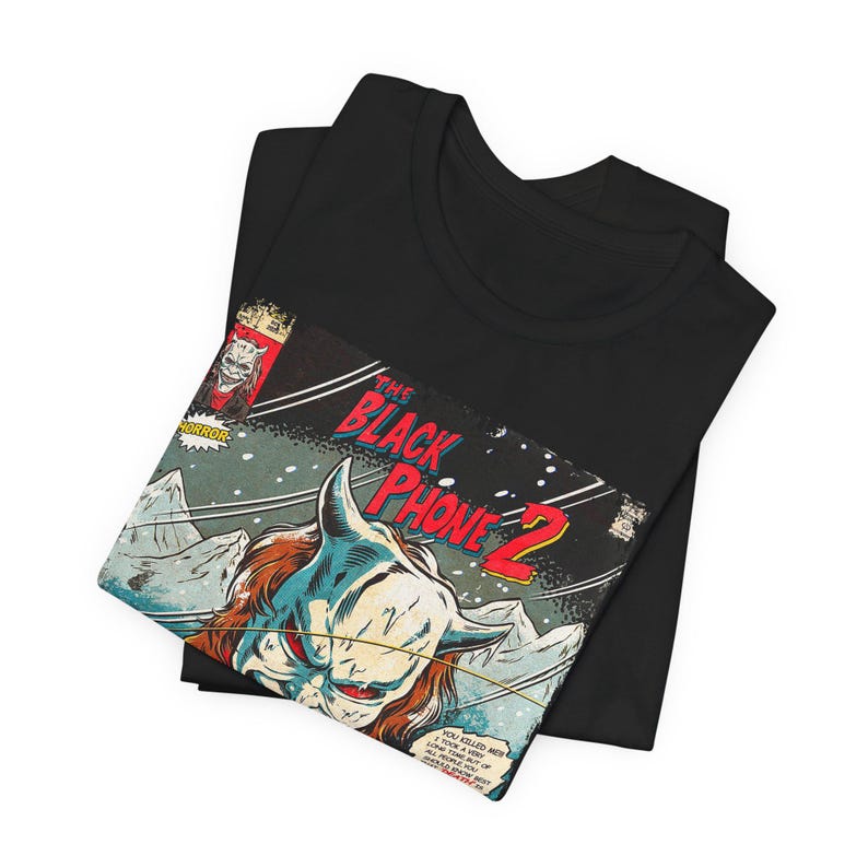 The Black Phone 2 T-Shirt: Vintage Horror Movie Graphic Tee image 4