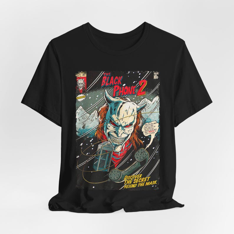 The Black Phone 2 T-Shirt: Vintage Horror Movie Graphic Tee image 2