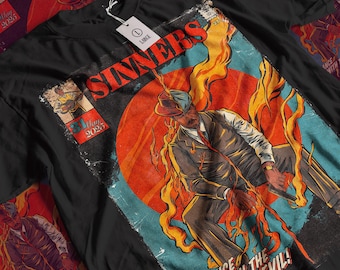 Sinners Movie T-Shirt: Vintage Graphic Tee, Horror Film