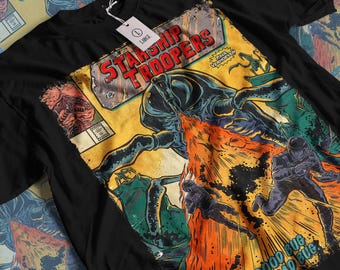 Starship Troopers T-shirt: Vintage Horror Movie Graphic Tee