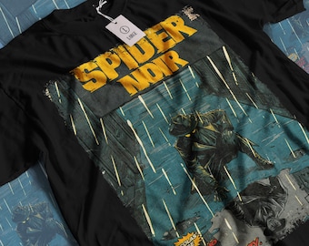 Nicolas Cage Spider Noir Movie T-shirt: Vintage Superhero Movie Unisex Graphic Tee