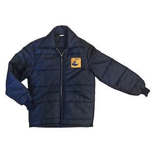 Mens Napa Patch Puffer Jacket Vintage 1970s Size Small
