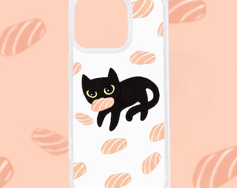 Salmon Cat Phone Case-iPhone 16 Series