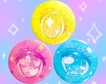 Glittering Eyes Compact Mirror – 3 Designs