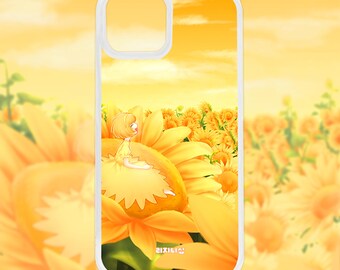 Sunflower Girl Phone Case-Samsung Galaxy S24 Series / iPhone 15 Series