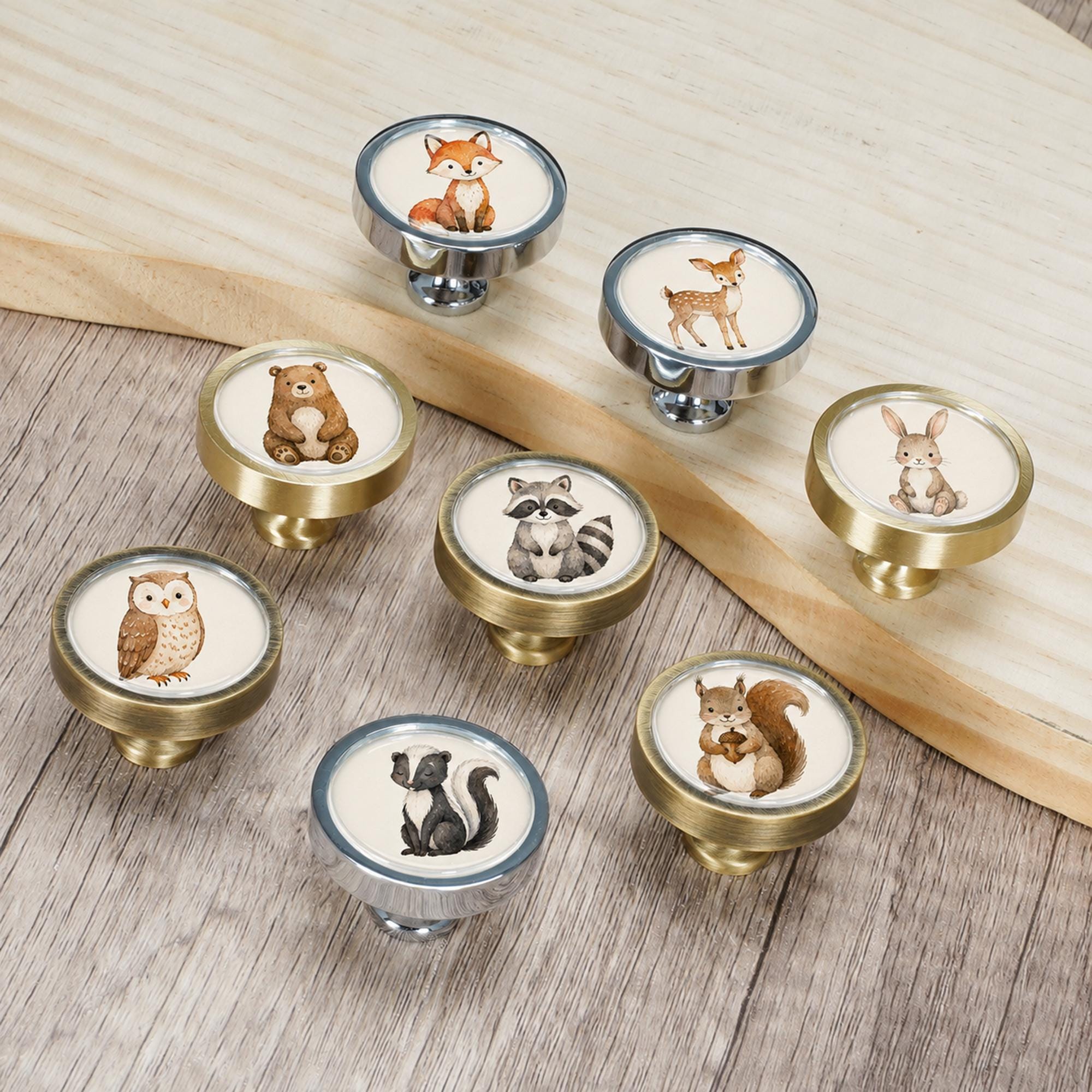 cute dresser knobs for nursery Teddy bear Size:15.5 32/33 Novoga Petal and Pup Women's but will be made
