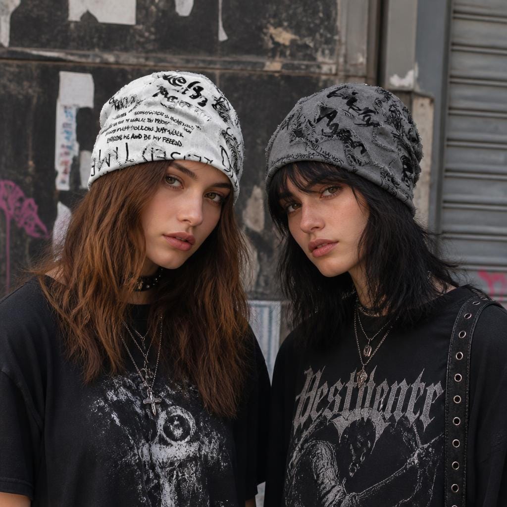 Grunge Beanie - Etsy