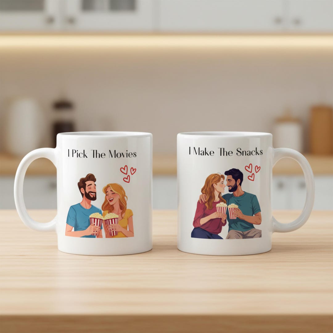 Funny Matching Couple Mugs, Personalized His and Hers Coffee Cups ...