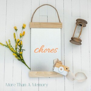 Board: Modern Hanging Chore Board