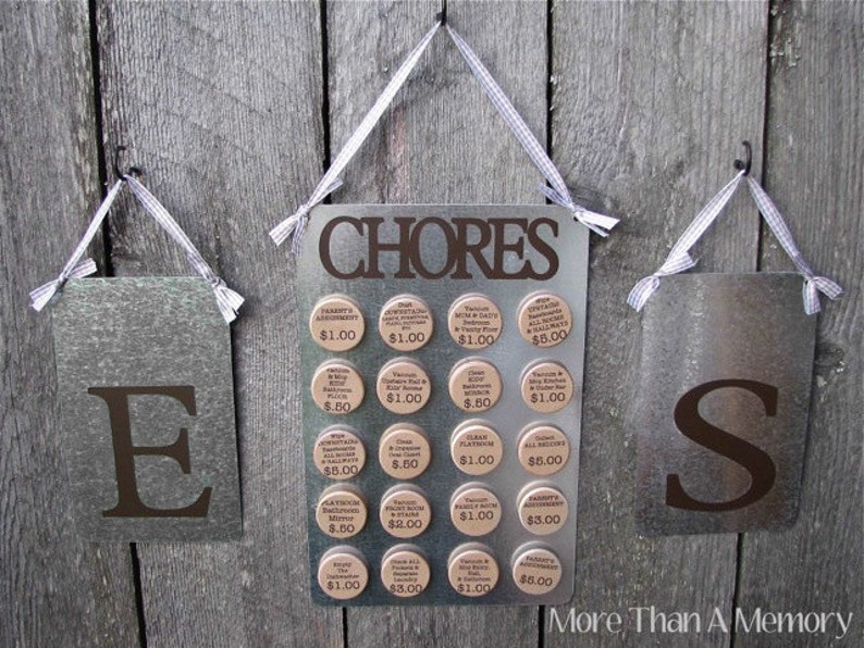 Set: Custom Chore Chart System for Two - Etsy