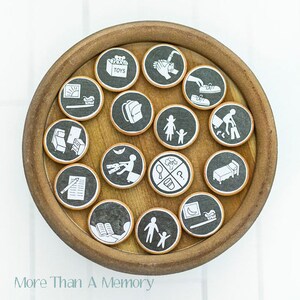 Daily Personal Chores Magnet Set