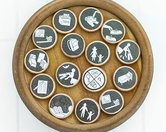 Daily Personal Chores Magnet Set