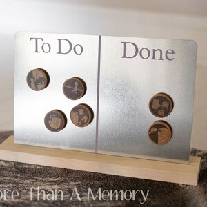 Standing To Do / Done Magnetic Chart Wisteria