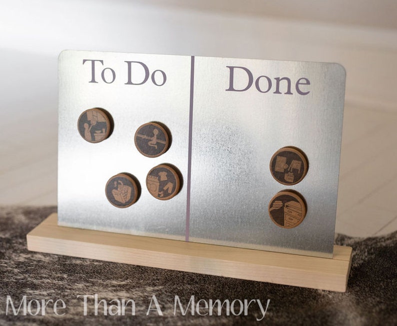 Standing To Do / Done Magnetic Chart Wisteria