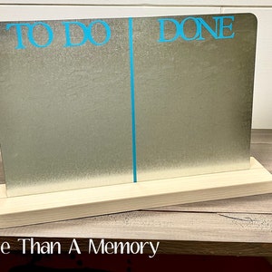 Standing To Do / Done Magnetic Chart Teal