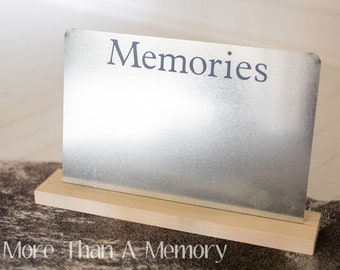 Standing "MEMORIES" Magnetic Board