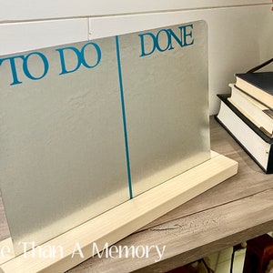 Standing "To Do / Done" Magnetic Chart