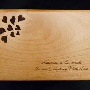Custom Personalized Laser Engraved Recipe Box