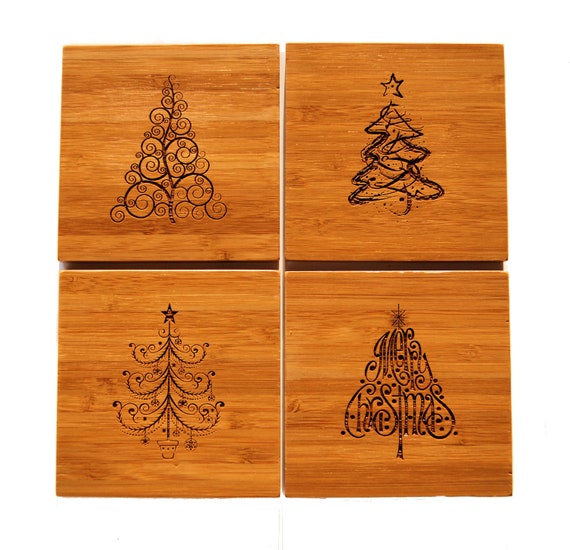 Christmas table coasters deals
