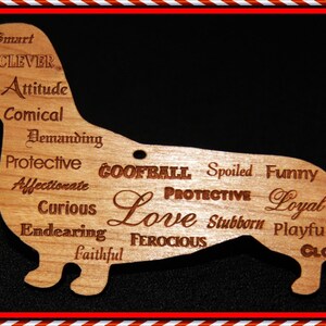 Dachshund Personality Christmas Tree Ornament