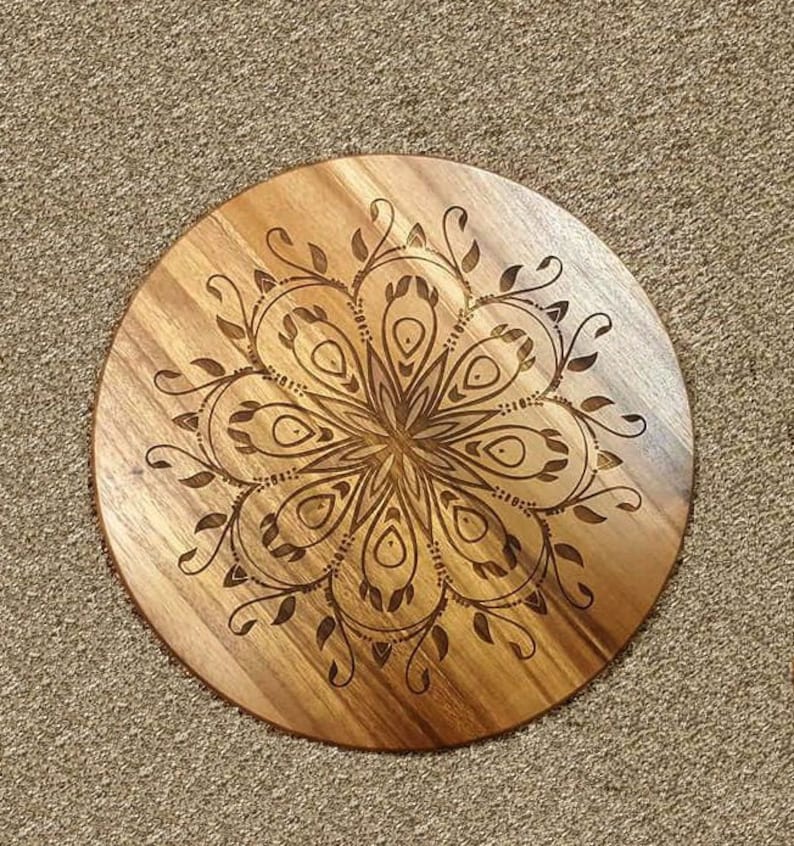 Custom Engraved Lazy Susan Wood Lazy Susan Gift Etsy