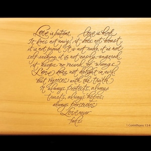 El amor es paciente, caja de recetas personalizada, regalo de despedida de soltera, regalo de boda, tarjetas de recetas, regalo para novios, regalo para cocineros