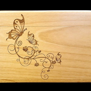 Mariposa, Caja de recetas, Regalo de despedida de soltera, Regalo de bodas, Novia y novio, Regalo para chef, Almacenamiento de tarjetas de recetas