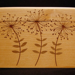 Regalo personalizado, caja de recetas de madera, caja de recetas personalizada, despedida de soltera, regalo de boda, flores, almacenamiento de tarjetas de recetas