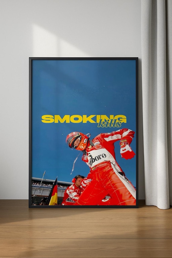 tobacco kills poster Smoking Kills Poster, F1 Pilot Poster, Trendy Wall Art, Smoking Kills  Print, Formula 1 Poster, Trendy Poster, Formula Pilot Print, Digital