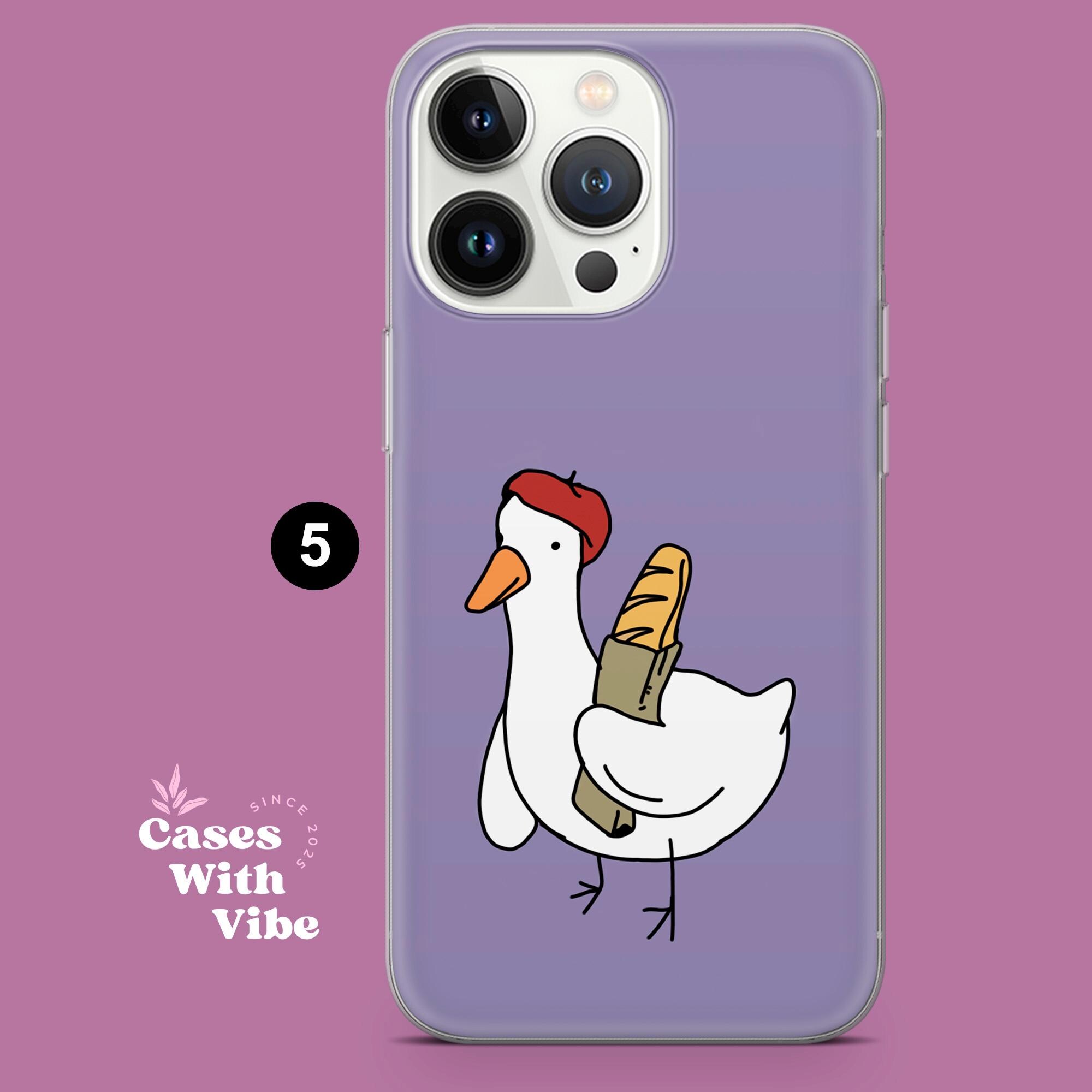 Funny Goose Phone Case Meme Cute Duck Cover for 17, 17pro, 16, 15, 14 ...