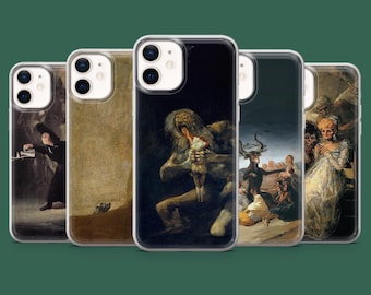 Francisco Goya Phone Case Saturn Witch Cover for iPhone 18 Pro, 17, 16, 15, 14, 13, 12, Samsung S26, S25, S24, A57, A17, Pixel 11, 10, 9A