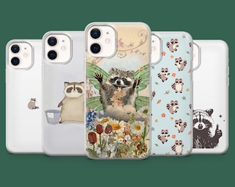 Raccoon Phone Case Funny Meme Racoon Cover for 17, 17Pro, 16, 15, 14, 13, 12, Samsung S26, S25, S24, S23, S22, A56, Pixel 10A, 10Pro, 9A
