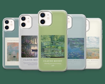Monet Phone Case Art Claude Monet Cover for 17, 17Pro, 16, 15, 14, 13, 12, Samsung S26, S25, S24, S23, S22, A56, Pixel 10A, 10Pro, 9A, 8A