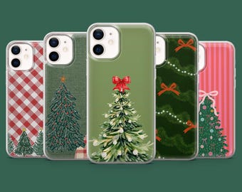 Christmas Tree Phone Case Winter Fir Cover for 17, 17Pro, 16, 15, 14, 13, 12, Samsung S26, S25, S24, S23, S22, A56, Pixel 10A, 10Pro, 9A