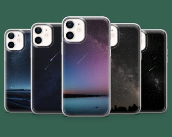 Shooting Star Phone Case Space Celestial Cover for 17, 17Pro, 16, 15, 14, 13, 12, Samsung S26, S25, S24, S23, S22, A56, Pixel 10A, 10Pro, 9A