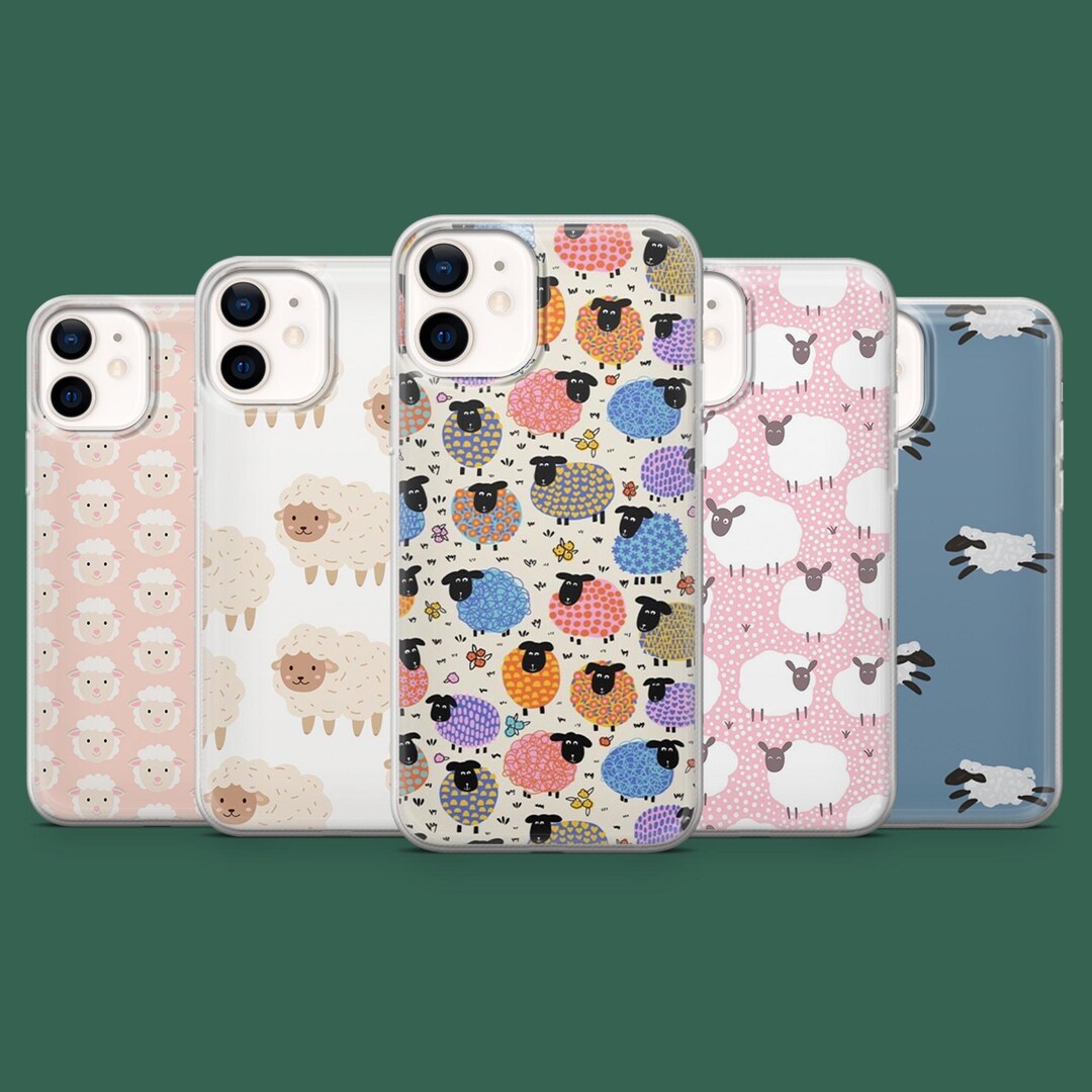 Sheep Case Sheep Phone Case Farm Kawaii Cute Animal Cover for 17, 17pro, 16, 15 ...